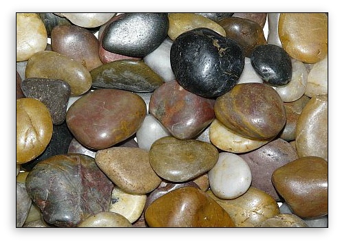 B grade river stones